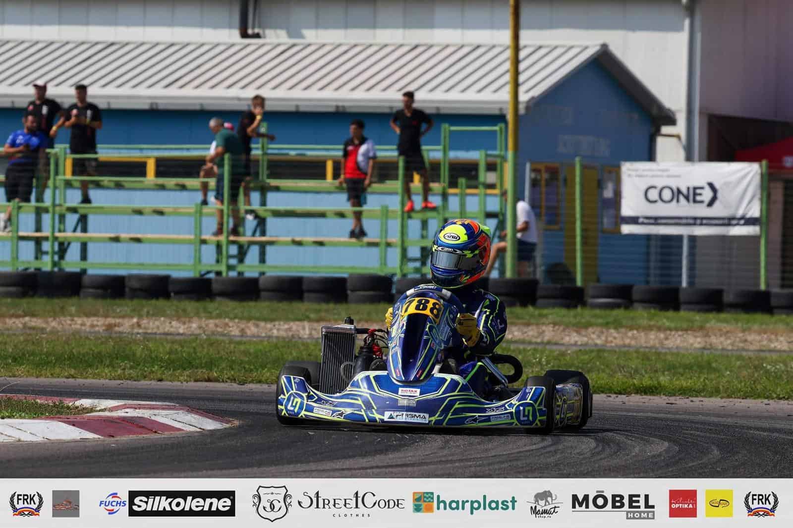 alexandru wolter impune un ritm imbatabil în campionatul național de karting