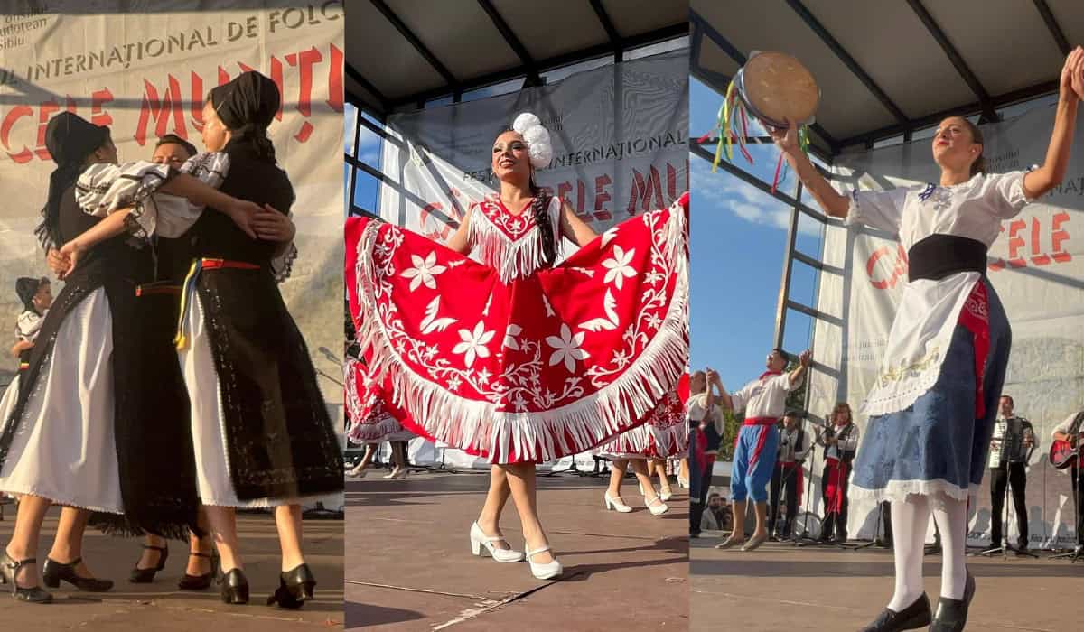 regal al dansurilor tradiționale în piața habermann, în a doua zi a festivalului internațional de folclor „cântecele munților” (foto video)