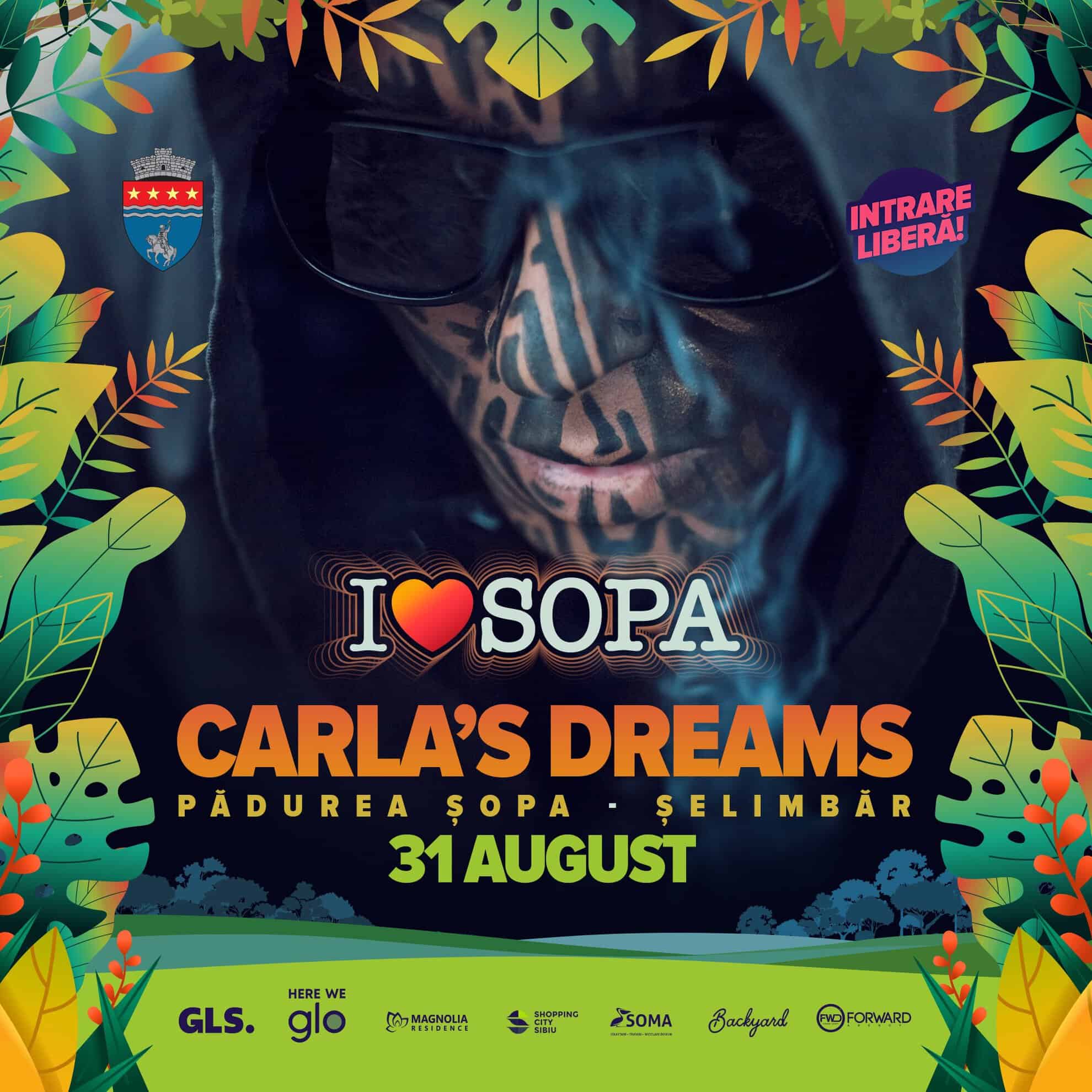 începe ”i love șopa”! trei zile de concerte cu andra, carla's dreams, irina rimes, smiley, andia, grasu xxl, puya, mario fresh și guess who la festivalul din pădurea șopa!