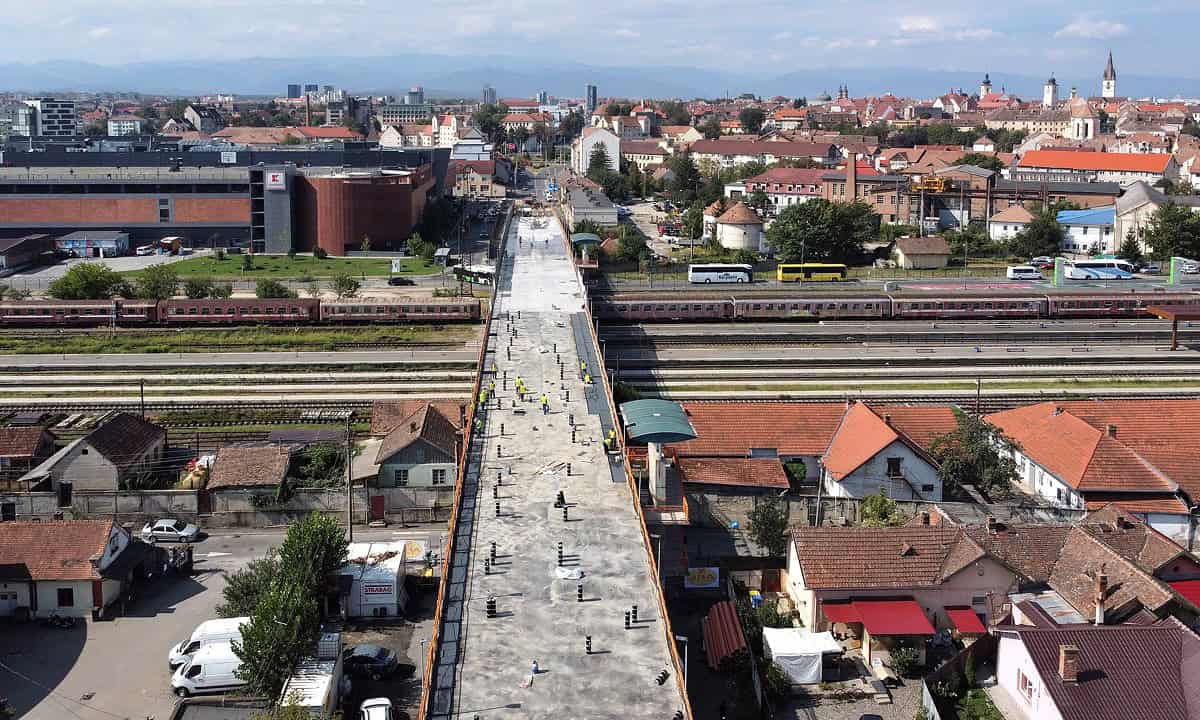 Cum au avansat lucrările pe Podul Gării după aproape o lună de la închiderea traficului. Foto și Video