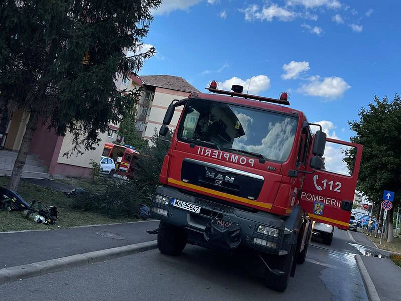 incendiu într-un apartament în ștrand