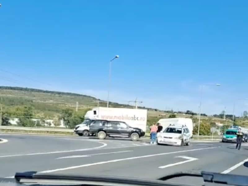 accident pe autostrada a1 la intrarea dinspre agnita (video)