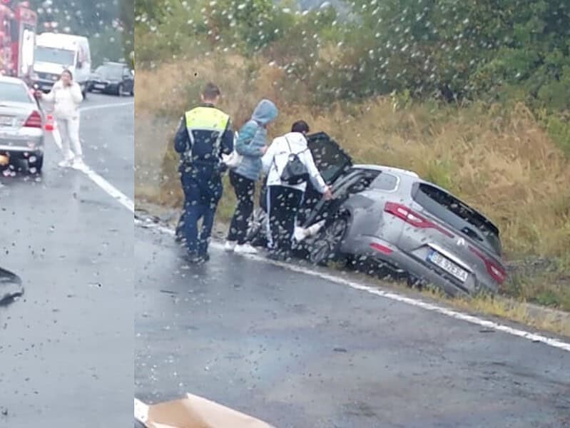 accident grav pe dn1 în județul brașov. două mașini cu numere de sibiu, implicate (foto)