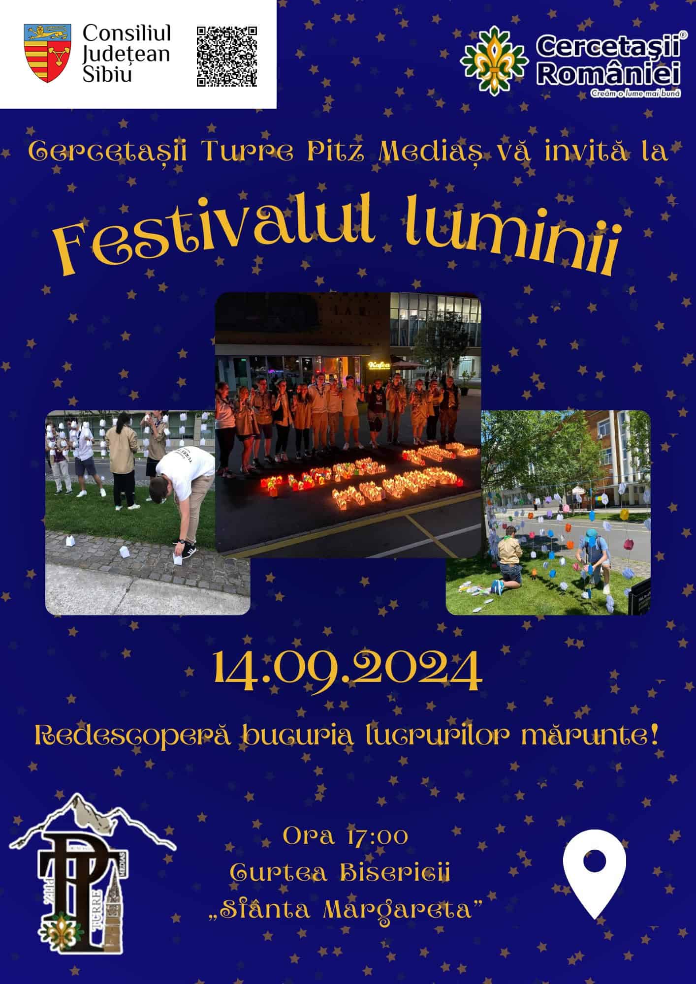 festivalul luminii aduce magie și bucurie în mediaș