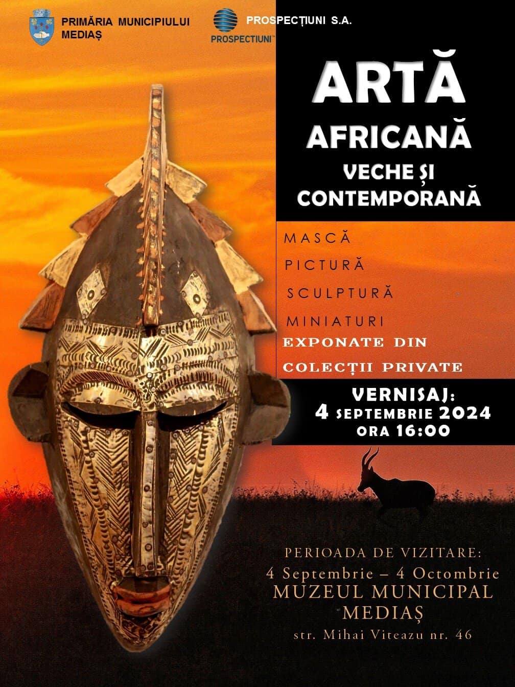 expoziție de artă africană la muzeul municipal mediaș