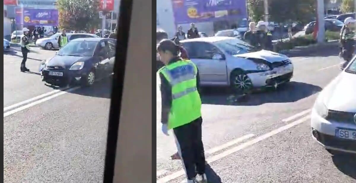 accident cu 2 răniți pe șoseaua alba iulia, produs din cauza unei șoferițe neatente (video)