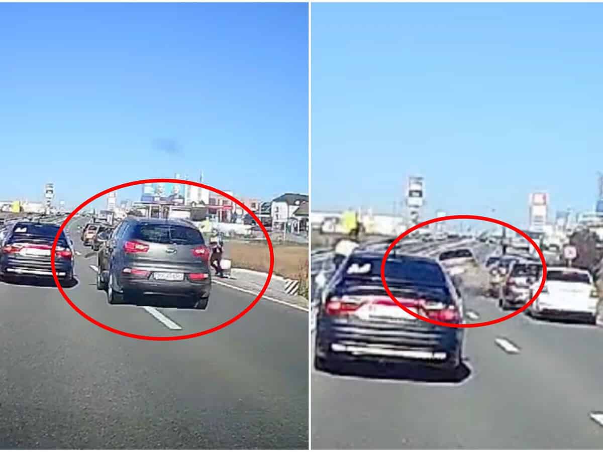 momentul accidentului produs de elvețianul drogat, filmat de o cameră de bord. au fost sau nu folosiți ca „scuturi umane” șoferii opriți în trafic? (video)