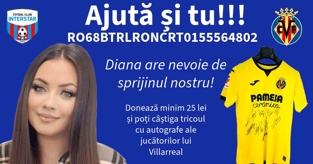 tombolă pentru tânăra din cisnădie bolnavă de cancer. se pune la bătaie un tricou cu autografele fotbaliștilor de la celebra echipă villarreal