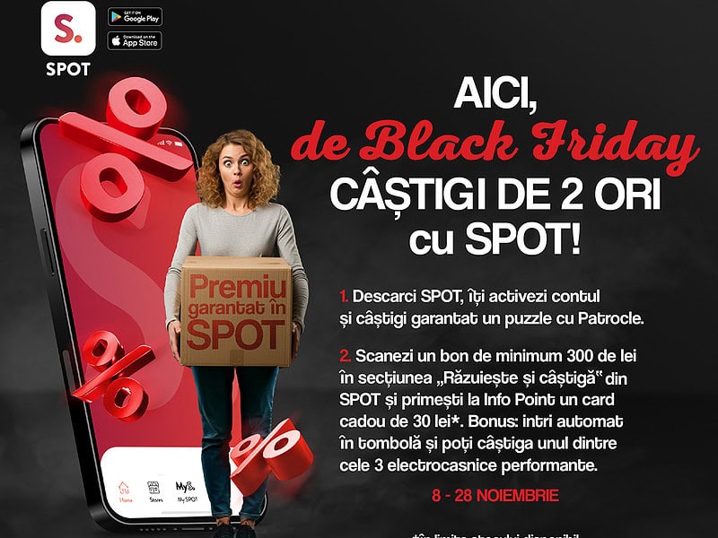 black friday la shopping city sibiu: reduceri și premii garantate