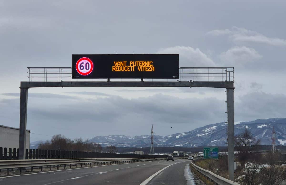 S-a redeschis autostrada A1, între Sibiu și Boița. Rămâne în vigoare codul portocaliu de vânt