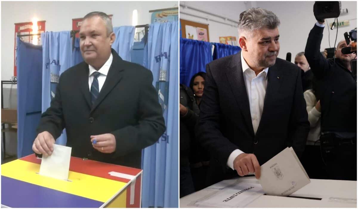 Nicolae Ciucă și Marcel Ciolacu au votat. Declarațiile candidaților la Președinția României