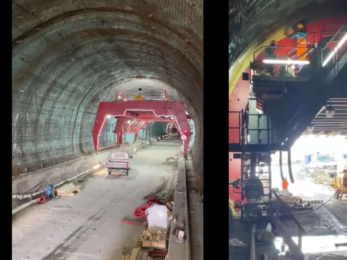 șantierul autostrăzii sibiu – pitești: s-a turnat betonul structurii de rezistență la tunelul daniela (video)