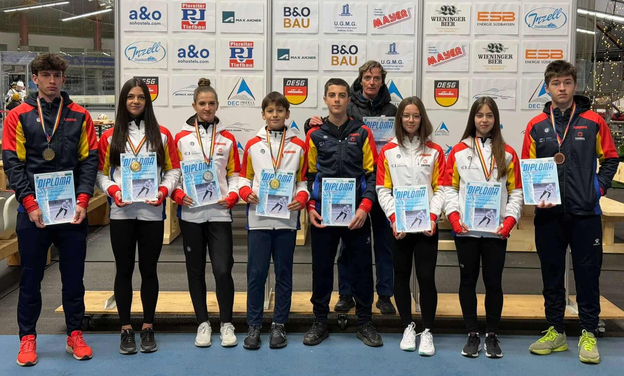 Sibianca Anastasia Băcilă, lider în topul mondial al juniorilor la patinaj viteză. A câștigat 4 medalii de aur la Cupa României (video)