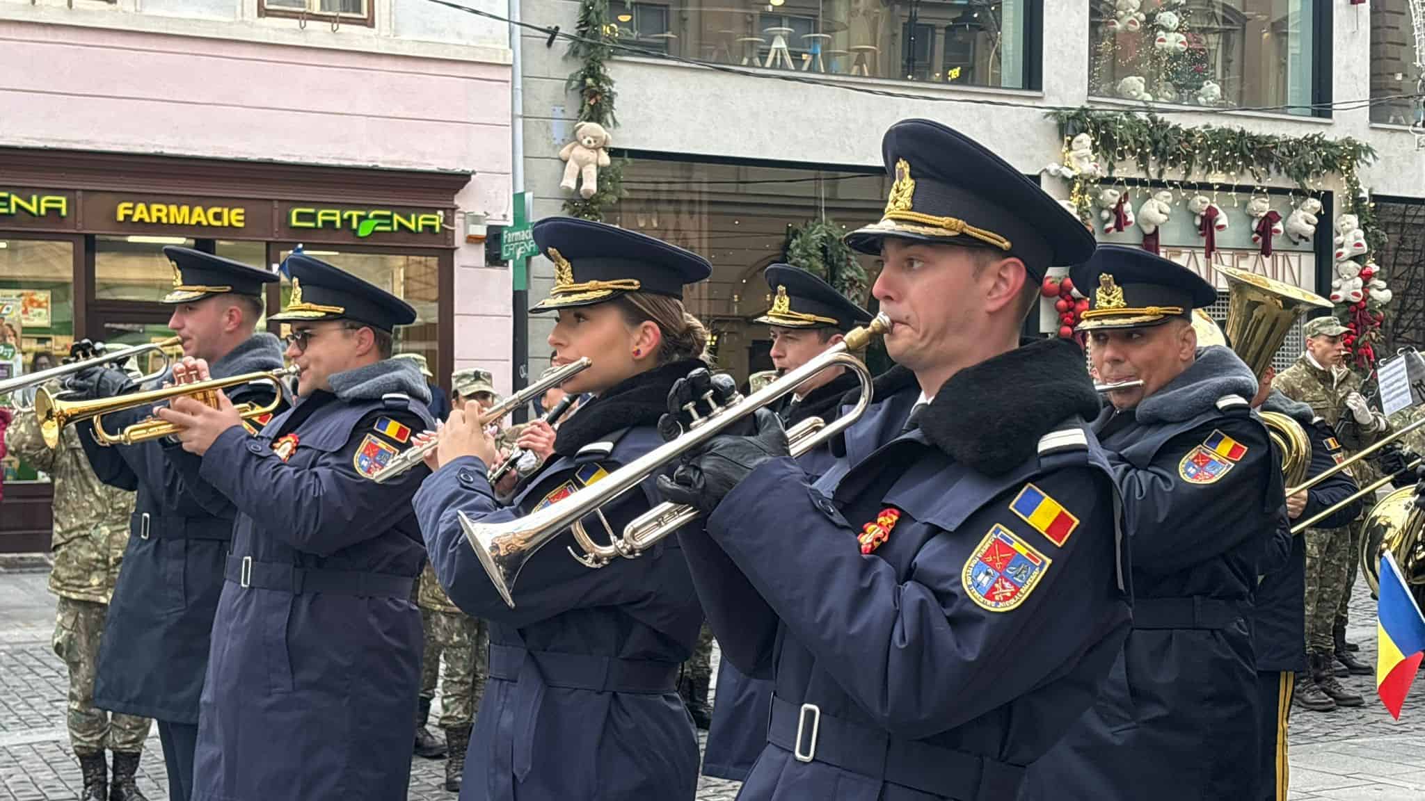 Ceremonie de Ziua Națională la Sibiu. Depuneri de coroane în locul paradei militare (foto video)