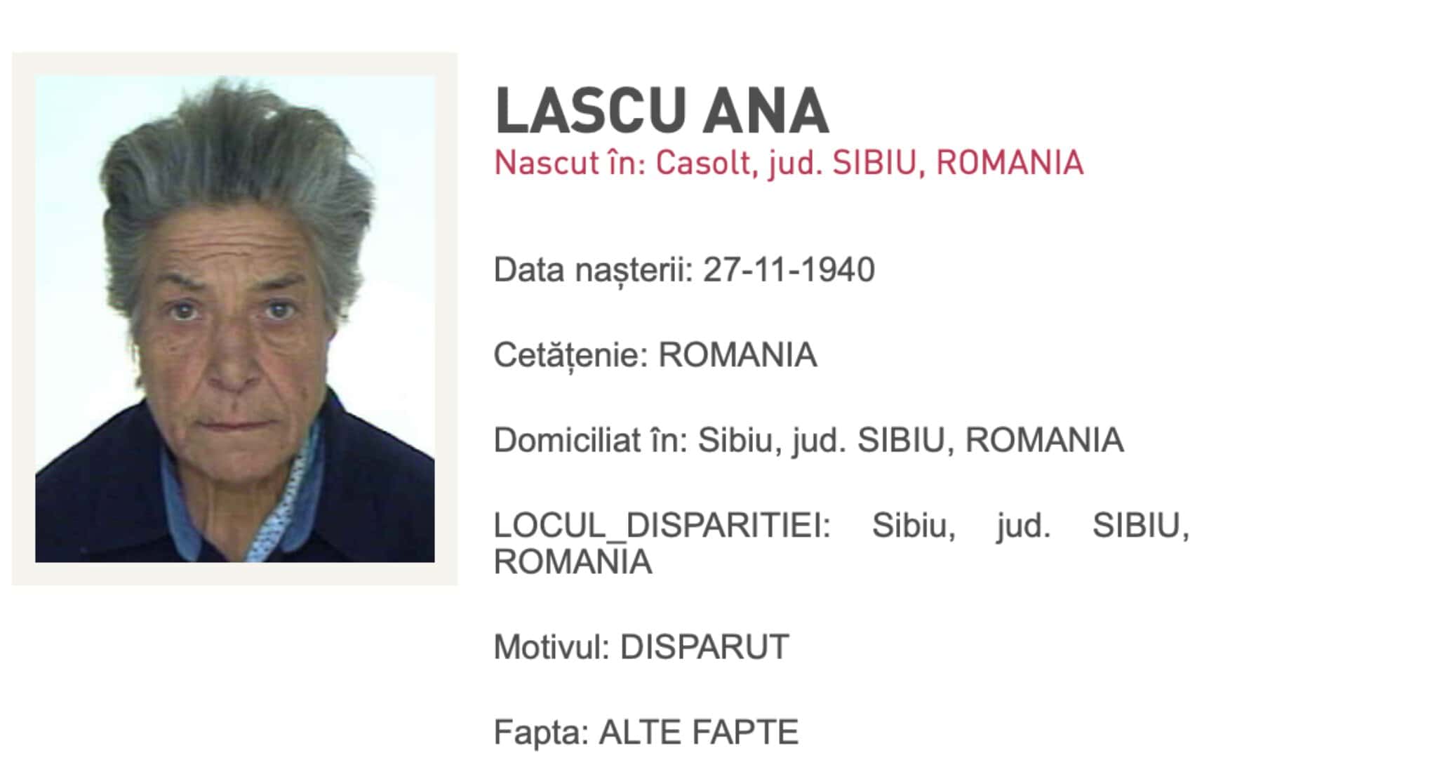 Dispăruții Sibiului. Zeci de persoane, printre care și copii, negăsite de ani de zile