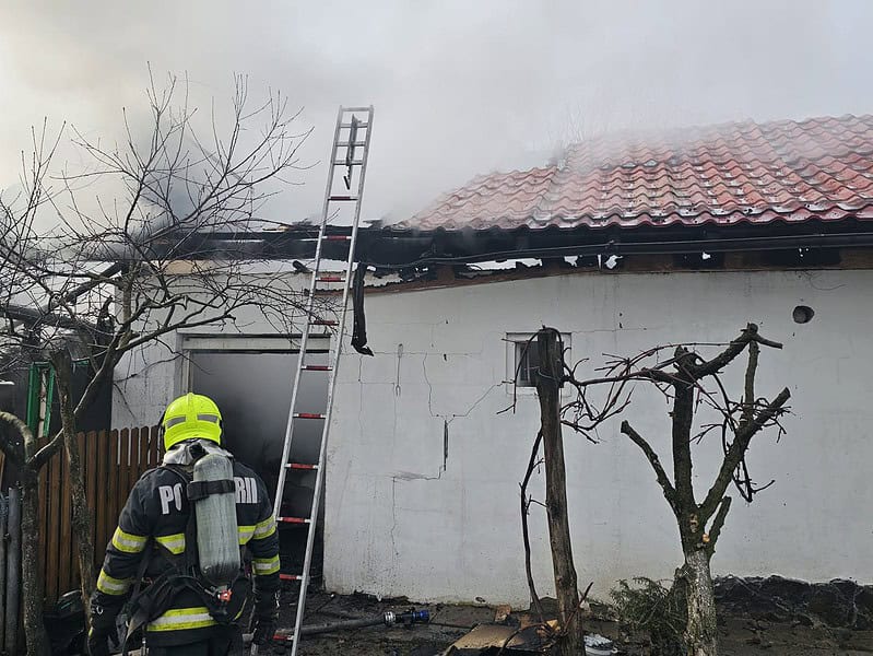 Incendiu într-o afumătoare din Valea Viilor