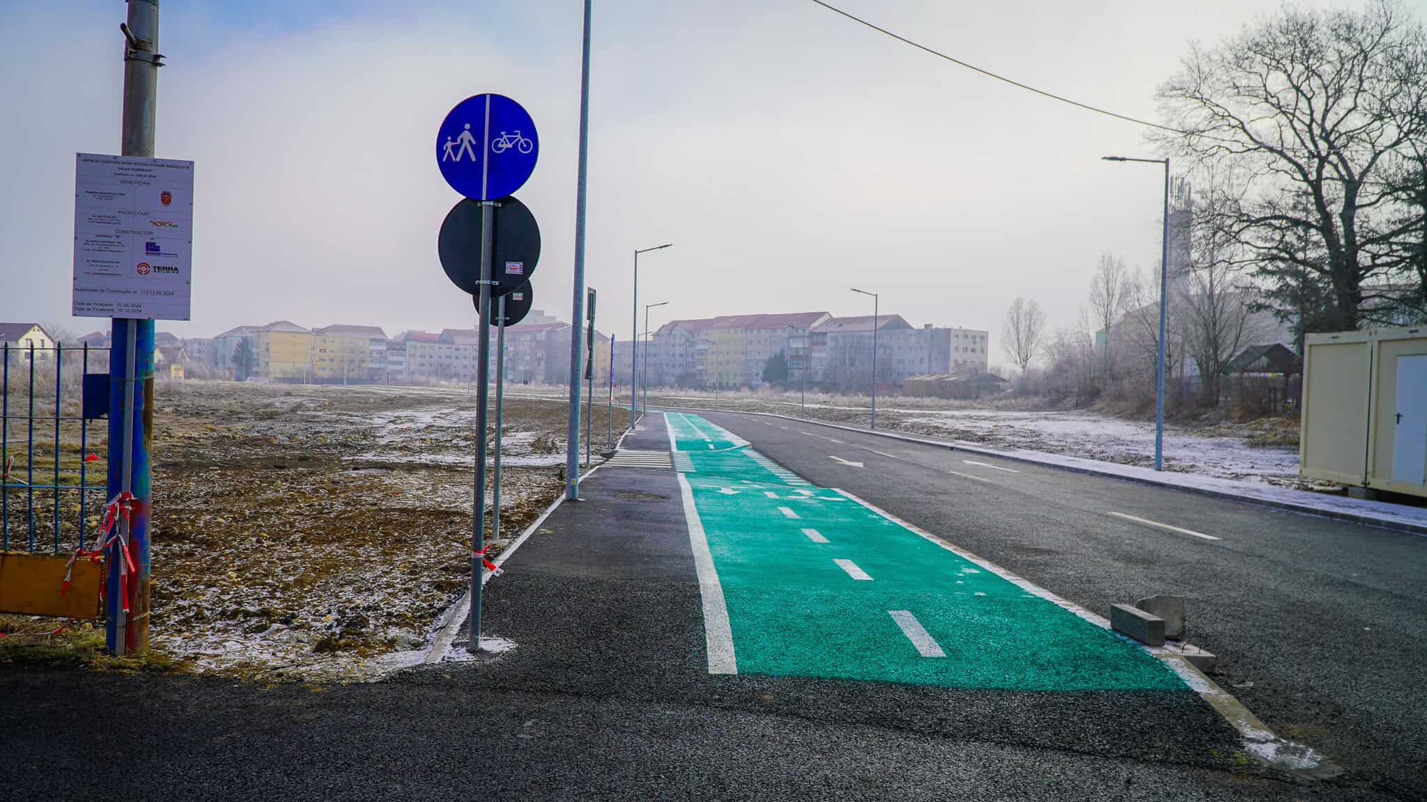 Cea mai nouă stradă din Sibiu e gata. Artera care leagă Calea Cisnădiei de Calea Dumbrăvii, încă neutilizabilă (video foto)