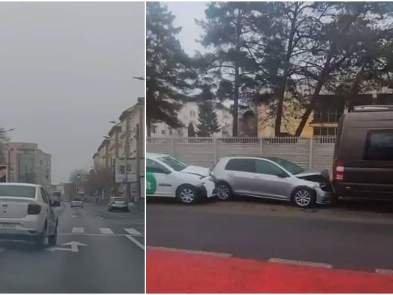 Șoferul de Bolt care a bușit mai multe mașini la Sibiu, reținut de poliție. Avea o alcoolemie uriașă!