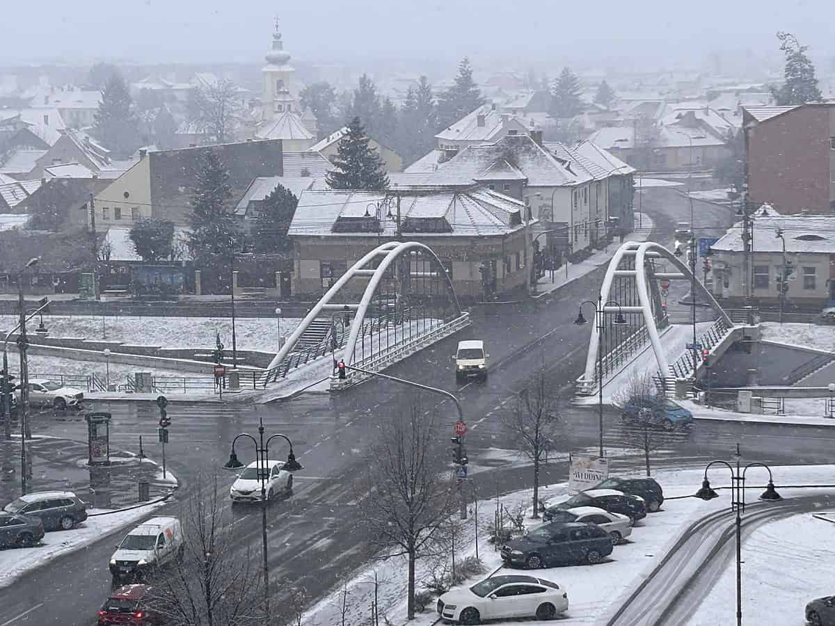 Amenzi în Sibiu pentru trotuarele necurățate de zăpadă. Zeci de proprietari sancționați de poliția locală