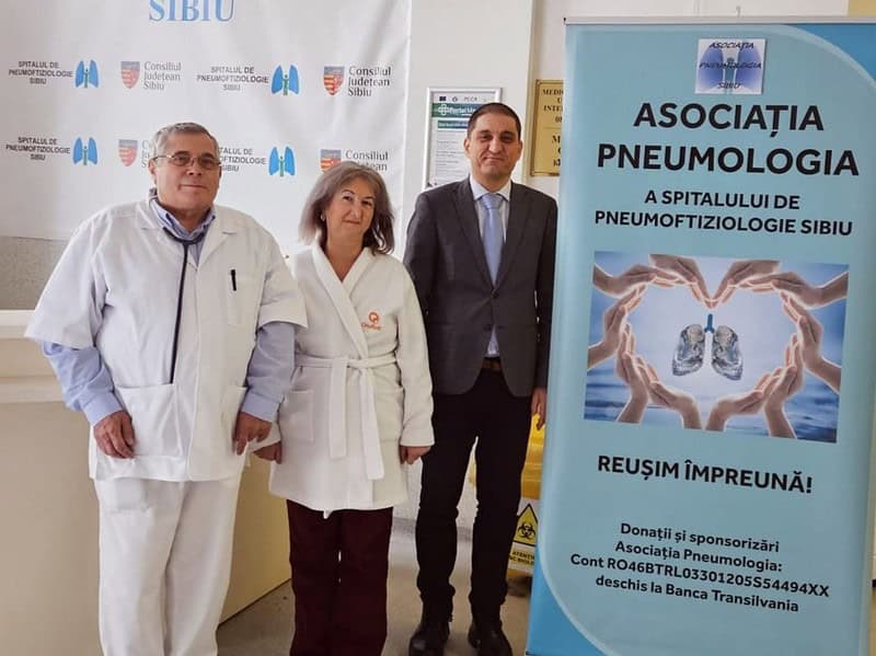 Sibienii care vor să susțină Spitalul de Pneumoftiziologie pot să o facă prin donații și sponsorizări către Asociația Pneumologia