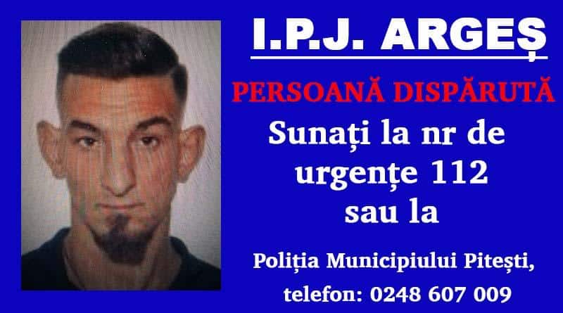 Sibian de 29 de ani, dat dispărut în județul Argeș. Poliţia îl caută pe Florian