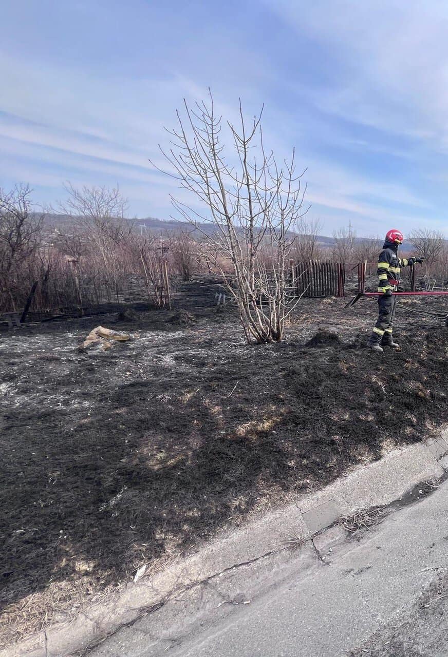 Peste 230 de hectare de teren afectate de incendii de vegetație. Cele mai multe la Copșa Mare, Șelimbăr și Ludoș (foto)